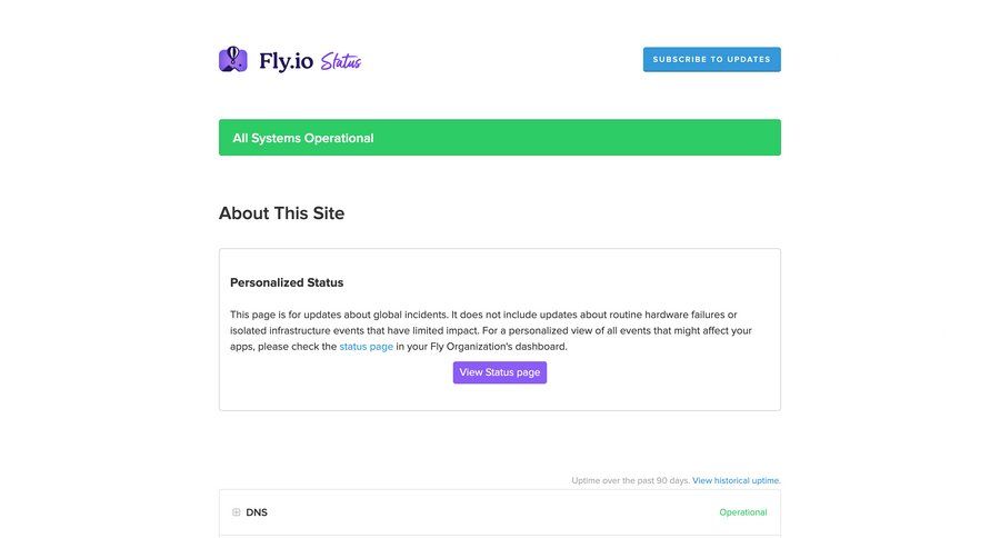 Fly
			system status progress bar version history billing history ui page example