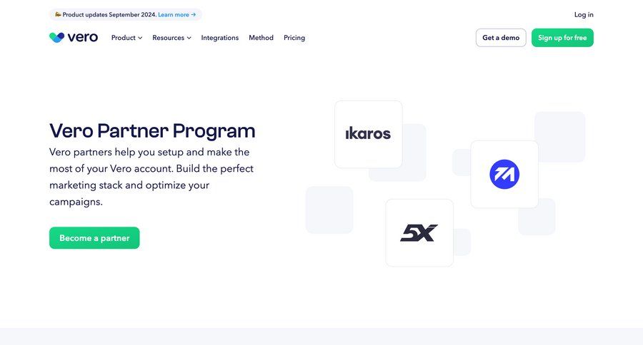 Vero
			partner program & affiliation partners experts customer stories ui page example