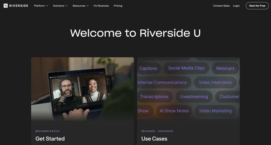 Riverside
				use cases ui page example