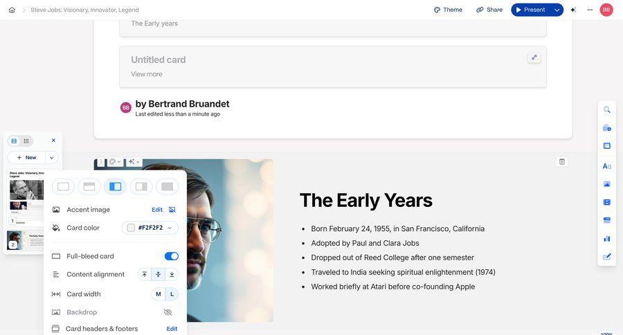 Gamma
			 grid editor design customize content blocks ui page example