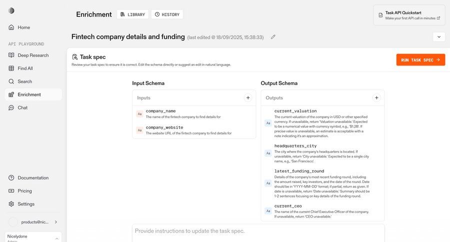 Parallel
			 task management data management form fintech data entry sidebar ui page example
