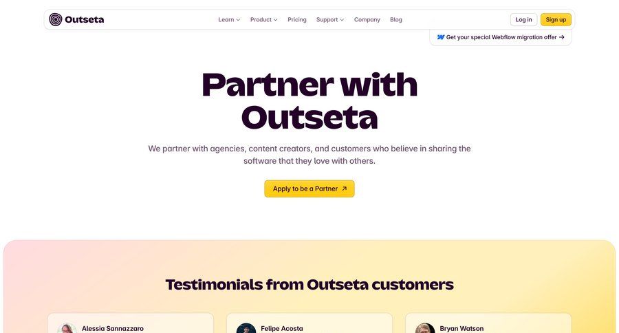 Outseta
				article ui page example