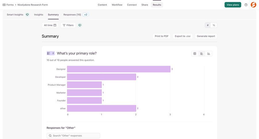 Typeform
				list ui page example