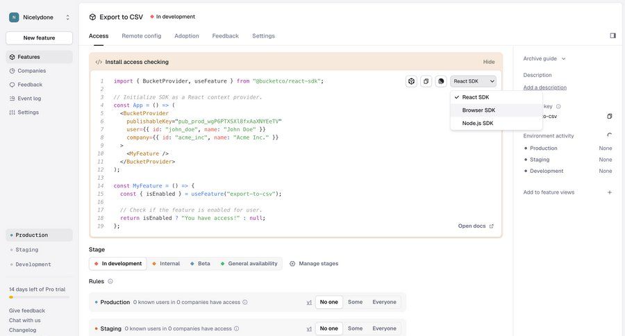Reflag
			settings detail page form edit configuration settings access control menu code snippet ui page example