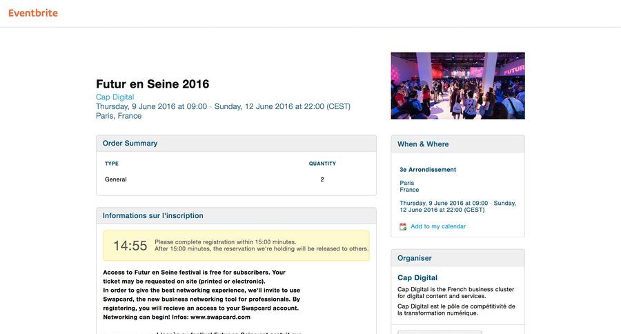 Eventbrite
				checkout page example