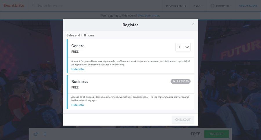 Eventbrite
				shopping cart page example
