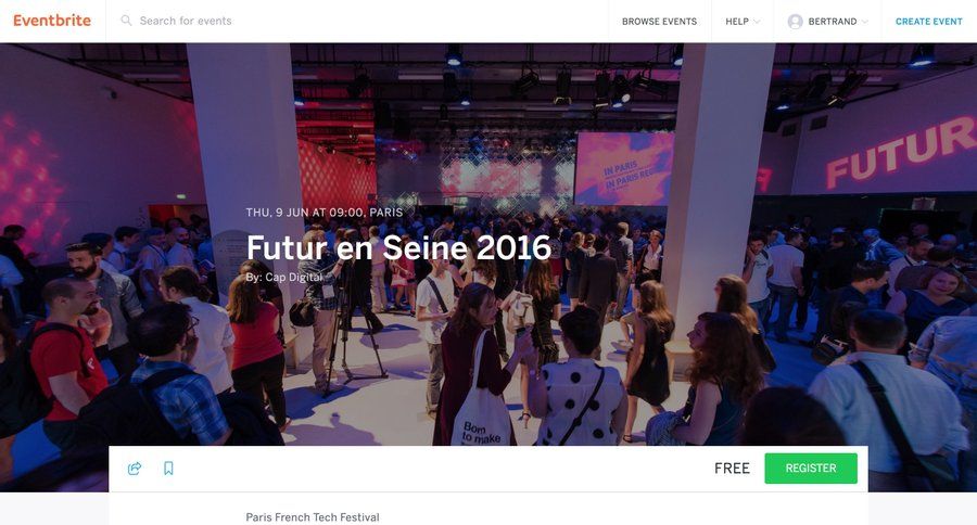 Eventbrite
				detail page page example