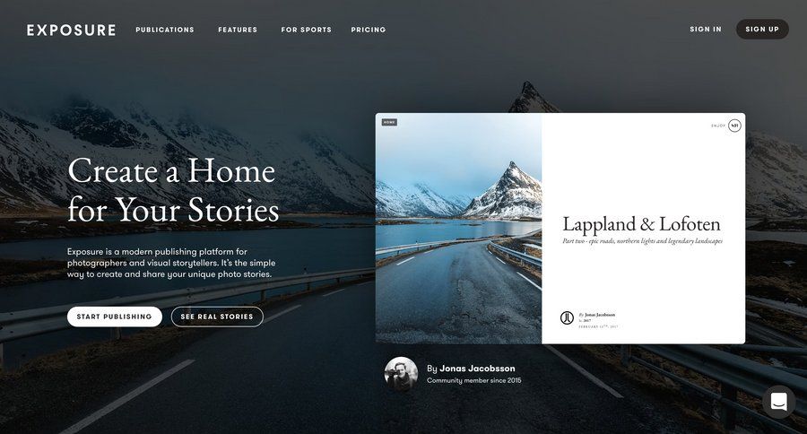 Exposure
				 page example