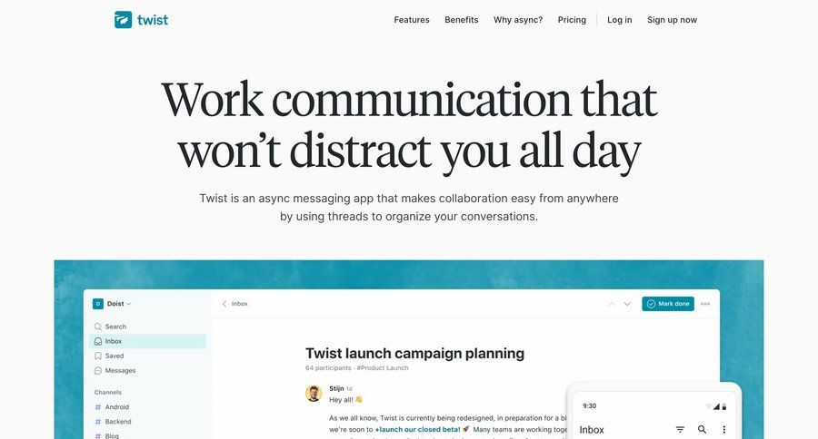 Twist
				 page example