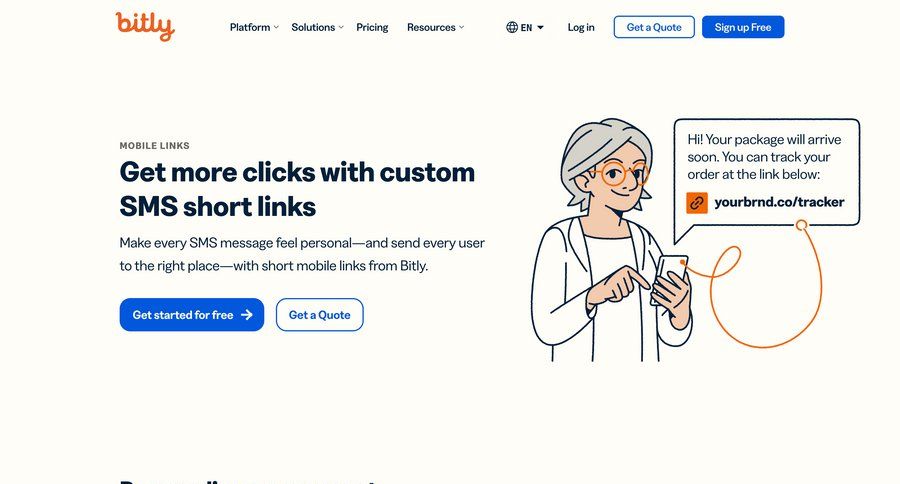 Bitly
			 manage links bulk edit user permissions media gallery features testimonials order tracking campaign creation ui page example