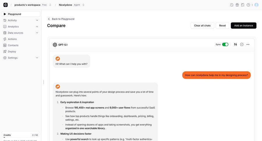 Chatbase
			 conversational ui ui page example
