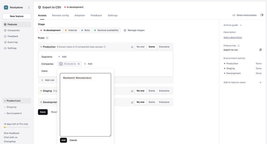 Reflag
			 configuration settings user management access control menu ui page example