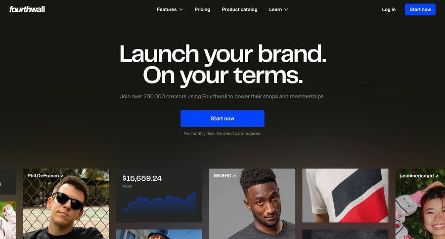 Fourthwall screen example