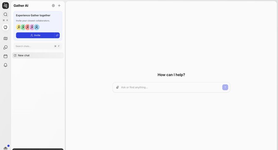 Gather
			 conversational ui ui page example