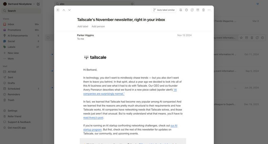 Notion Mail
			 automation email alert message system notification push notification notification center check out ui page example
