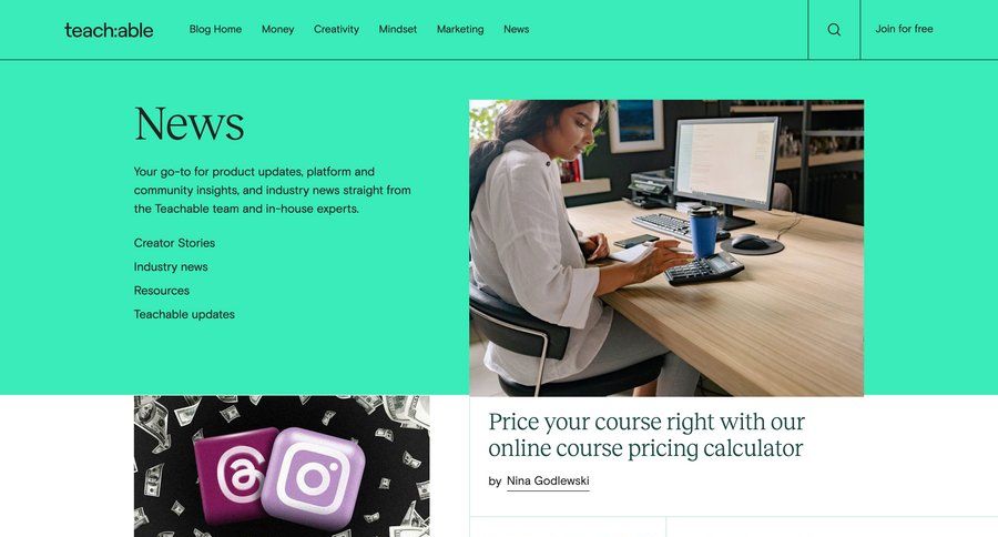 Teachable
			article gallery news new image gallery editorial blog post product update news article article data grid media gallery photo gallery alternatives pricing calculator insight feature article ui page example