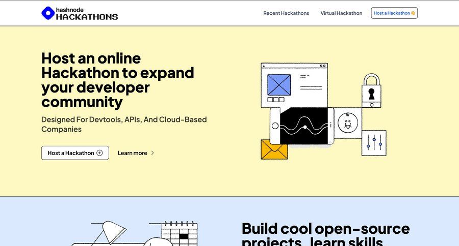 Hashnode
				events ui page example