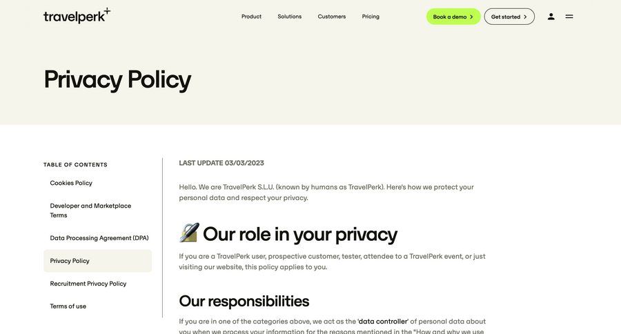 Travelperk
				legal ui page example