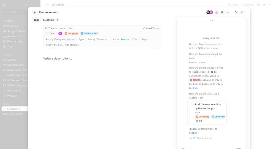 Height
			 task management modal screen collaboration team collaboration project management project tracking search results ui ui page example