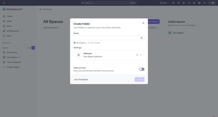 ClickUp
			 settings project management form file organization privacy settings folder ui page example