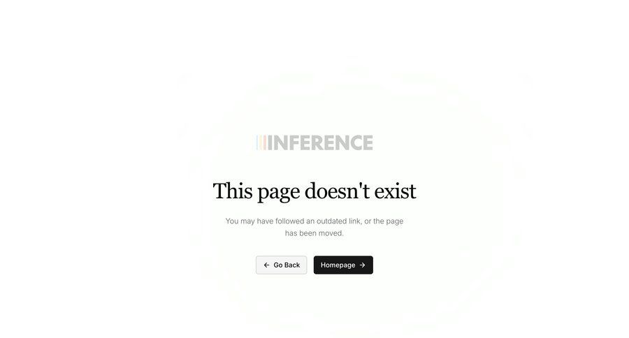 Inference
			404 error state page not found ui page example