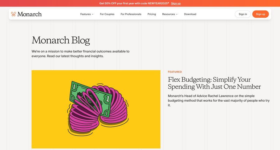 Monarch
			 download report newsletter signup ui page example