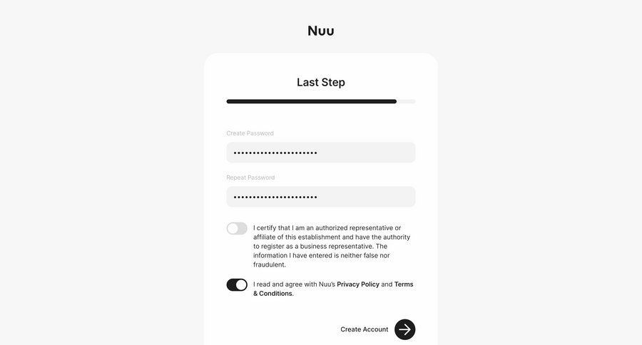 Nuu
				signup page example