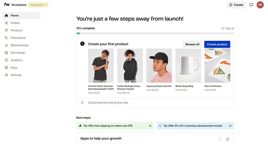Fourthwall
				signin ui page example
