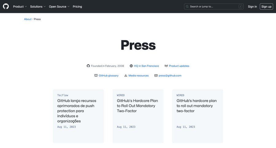 Github
			press pagination announcement search suggestions press release rp ui page example