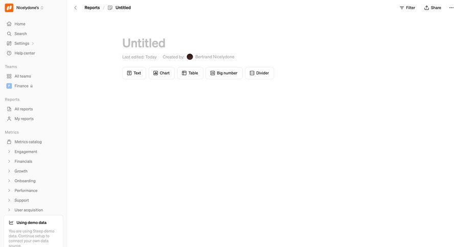 Steep
			 sidebar navigation editor data analysis wysiwyg sidebar menu data visualization ui page example