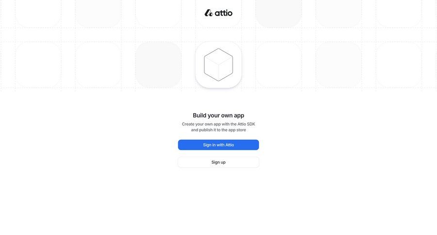 Attio
				signin ui page example