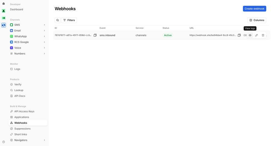Bird
			 api management ui page example