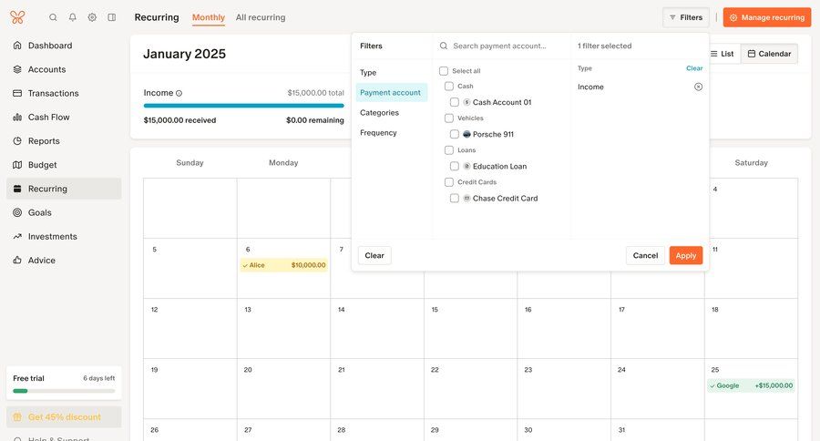 Monarch
			 sidebar navigation grid finance calendar events calendar screen sidebar date picker datepicker chonology time picker data visualization filter options date filter time selector transaction history ui page example