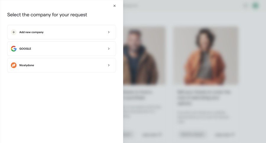 Secfi
			modal & popover request access modal finance ui page example