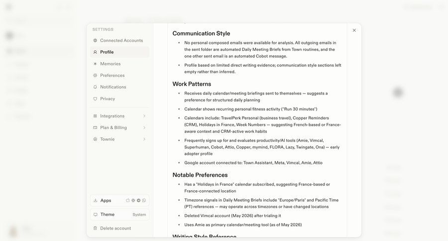Town
			 modern sidebar user settings settings sidebar navigation account management account settings profile management hierarchical navigation profile settings artificial intelligence settings modal account deletion ui page example