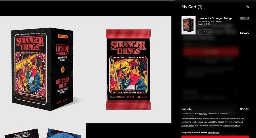 Netflix
			shopping cart cards ui pay bill ui page example
