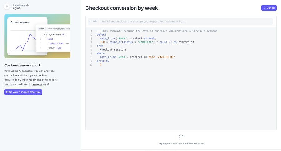 Stripe
			 data analysis data analytics code editing trial checkout free trial cancel trial free templates data visualization checkout screen download report code snippet ui page example