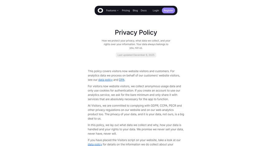 Visitors
			legal privacy policy gdpr compliance ui page example