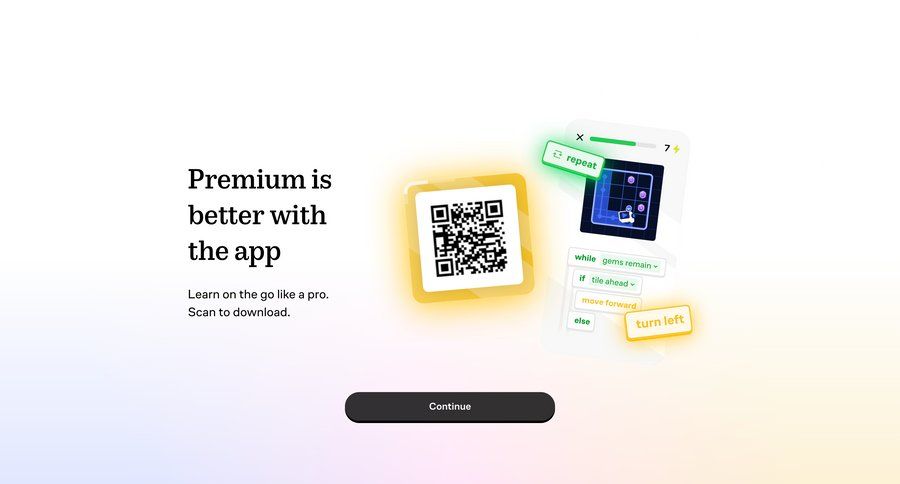 Brillant
			 onboarding download ui page example