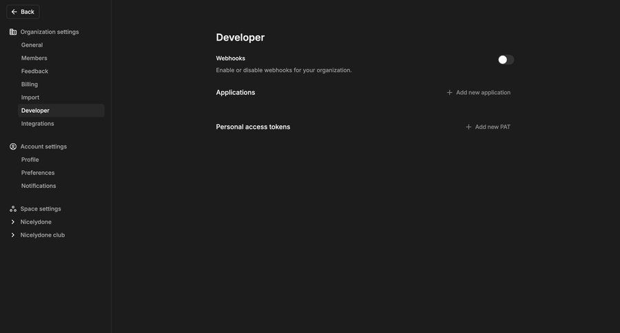 Kitemaker
			 configuration settings sidebar navigation application management sidebar doc ui page example