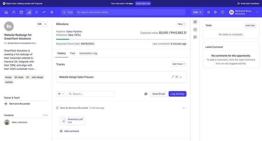 Capsule
			 task management dashboard project management account management workflow file upload dropdown filters sidebar menu ui page example