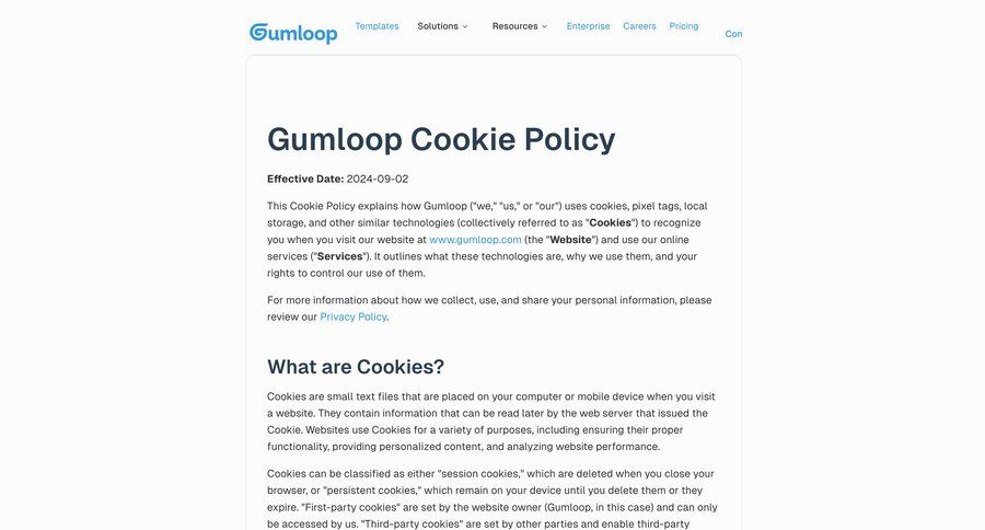 Gumloop
				legal ui page example