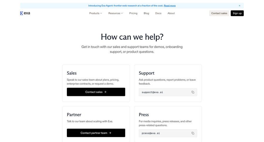 Exa
				company ui page example