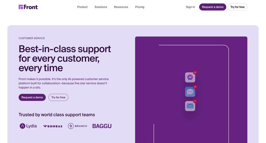 Front
			 integration testimonials case studies customer stories accordion ui page example