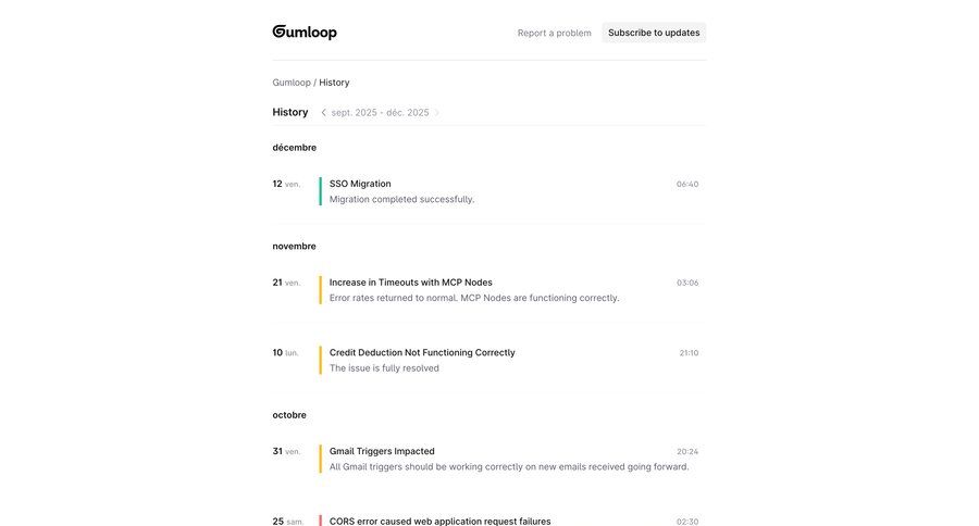 Gumloop
			 changelog status page ui page example