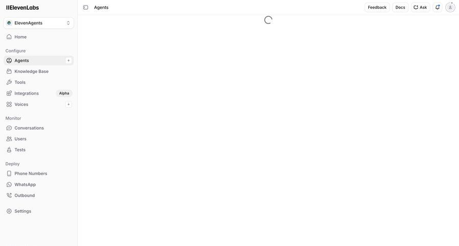 Elevenlabs
			 configuration settings dashboard sidebar navigation user management artificial intelligence sidebar navigation bar monitoring modern ui page example