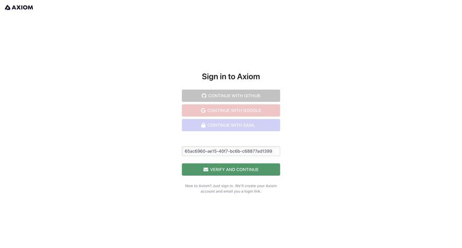 Axiom
				signin ui page example