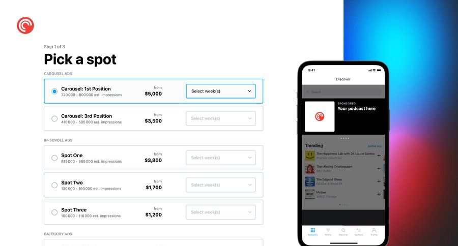 Pocket Casts
				plans & pricing (in app) ui page example