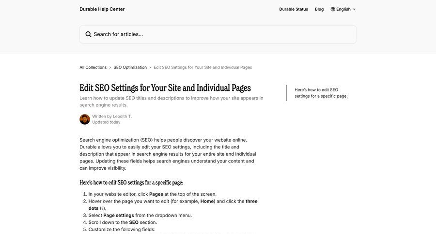 Durable
				use cases ui page example