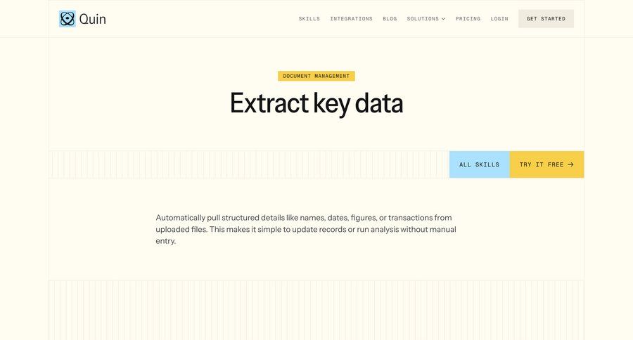 Quin
				product page ui page example